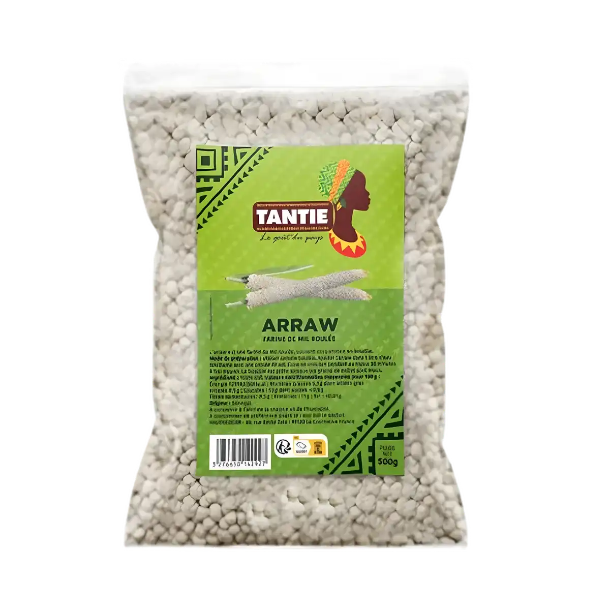 Arraw TANTIE - Mélange savoureux aromatique en sachet de 500g, parfait pour rehausser le goût des plats traditionnels africains.